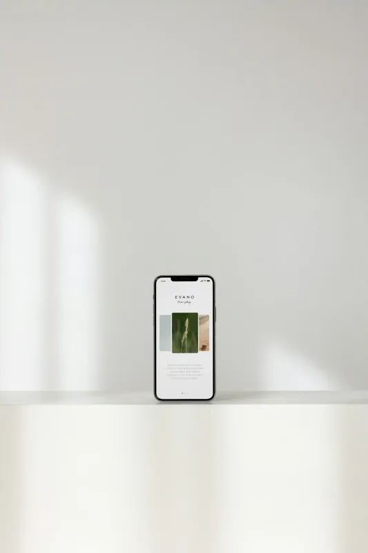 Smartphone showing fast loading website