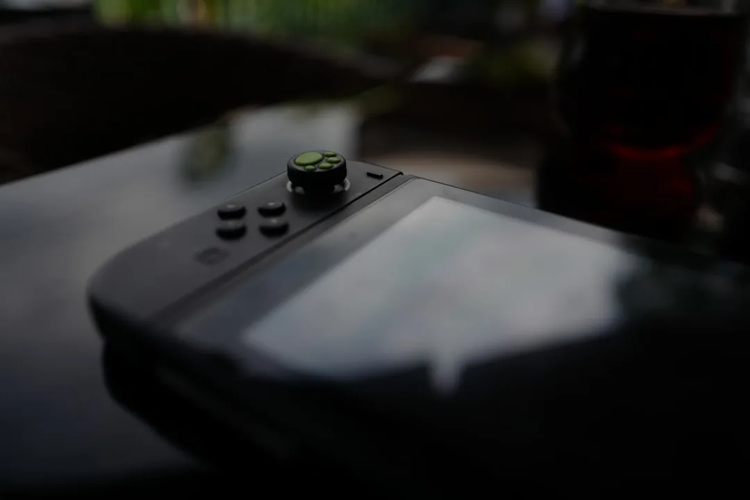 clean gaming console on table