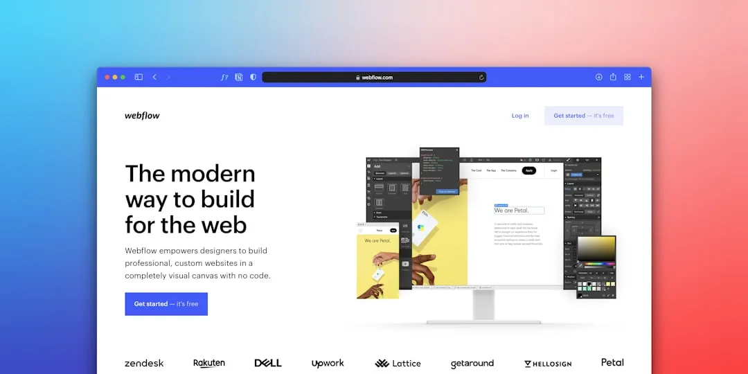A modern, sleek website design